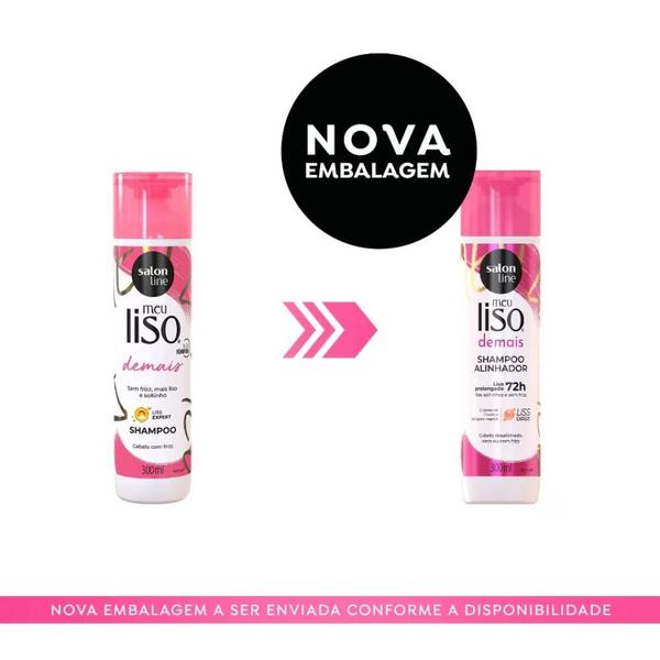 Imagem de Shampoo Liso Demais Meu Liso Salon Line 300ml