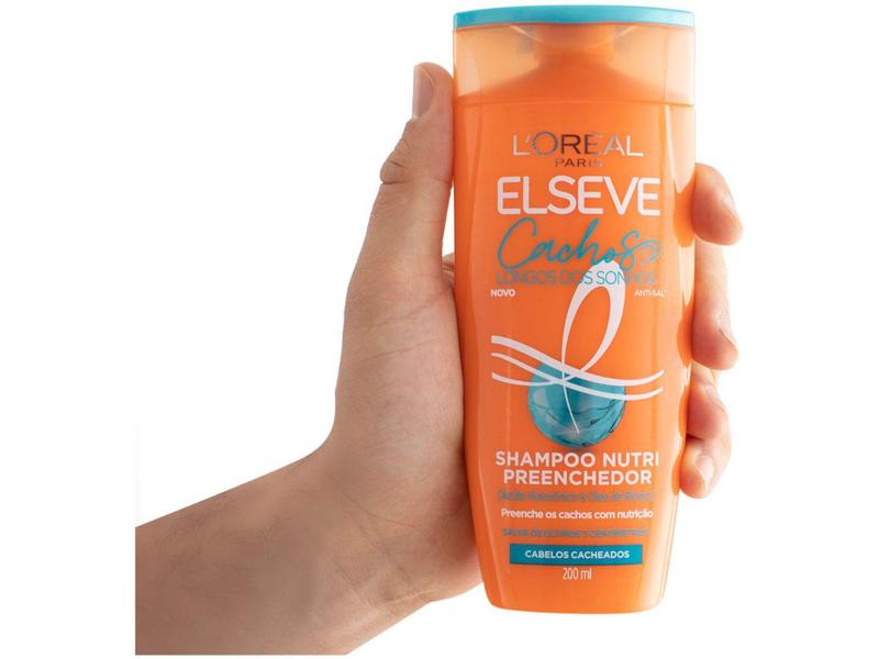 Imagem de Shampoo LOréal Paris Elseve Nutri Preenchedor  - Cachos Longos dos Sonhos 200ml