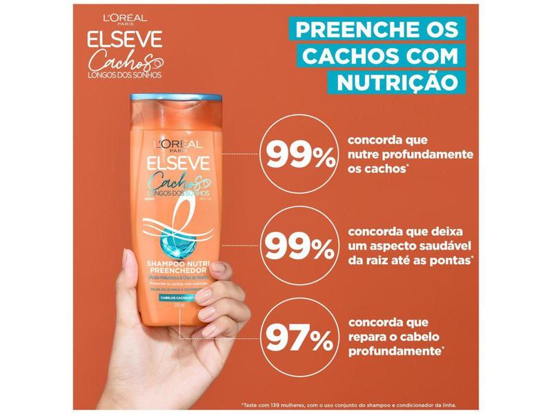 Imagem de Shampoo LOréal Paris Elseve Nutri Preenchedor  - Cachos Longos dos Sonhos 200ml