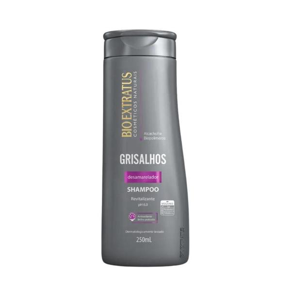 Imagem de Shampoo + Máscara Desamareladora Bio Extratus Grisalhos