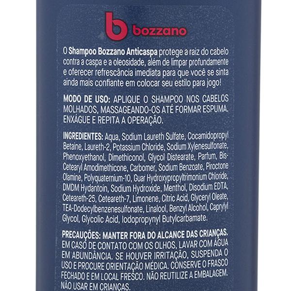 Imagem de Shampoo Masculino Bozzano Anticaspa 325ml