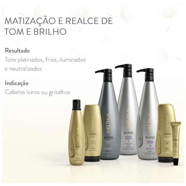 Imagem de Shampoo Matizante Blond Aneethun 1 Litro