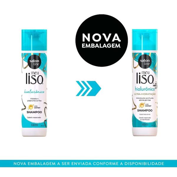 Imagem de Shampoo Meu Liso Hialurônico 300ml - Salon Line