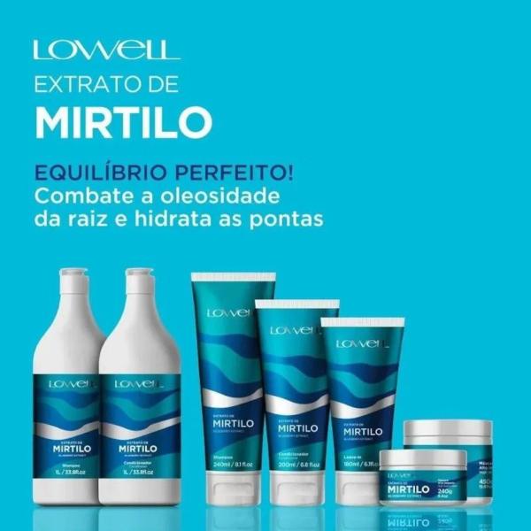 Imagem de Shampoo Mirtilo Anti Oleosidade 240ml Lowell