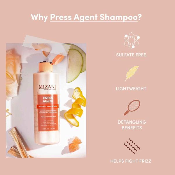 Imagem de Shampoo Mizani Press Agent Thermal Smoothing 1L sem sulfato