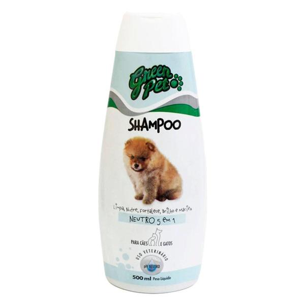 Imagem de Shampoo Neutro Green Pet Care 5 em 1 para Cães e Gatos - 500 mL