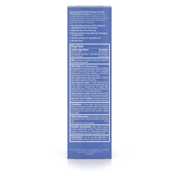 Imagem de Shampoo Neutrogena T/Gel - Fórmula Original Anti-Caspa (400ml)