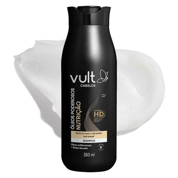 Imagem de Shampoo Nutrição Cabelos Óleos Poderosos 350ml Vult