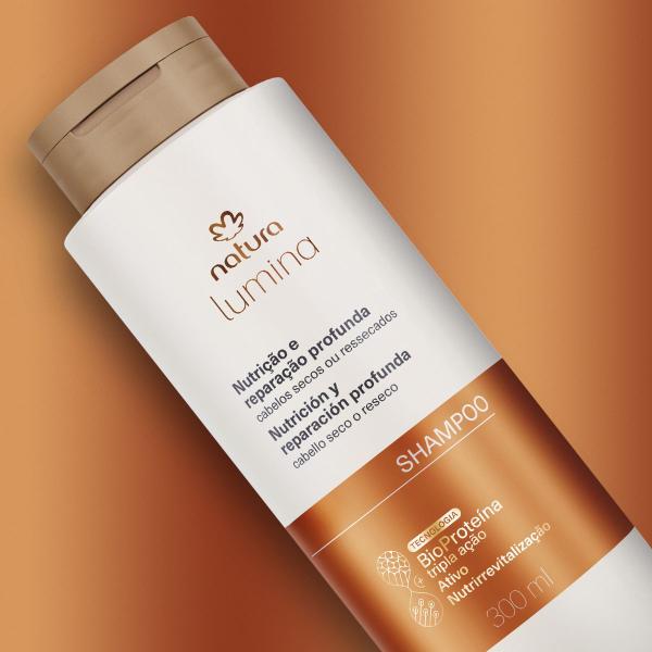 Imagem de Shampoo Nutritivo para Cabelos Secos ou Ressecados Natura Lumina 300ml