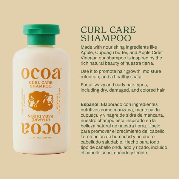 Imagem de Shampoo OCOA Curl Care Manteiga de Cupuaçu de Maçã Sem Sulfato 300mL