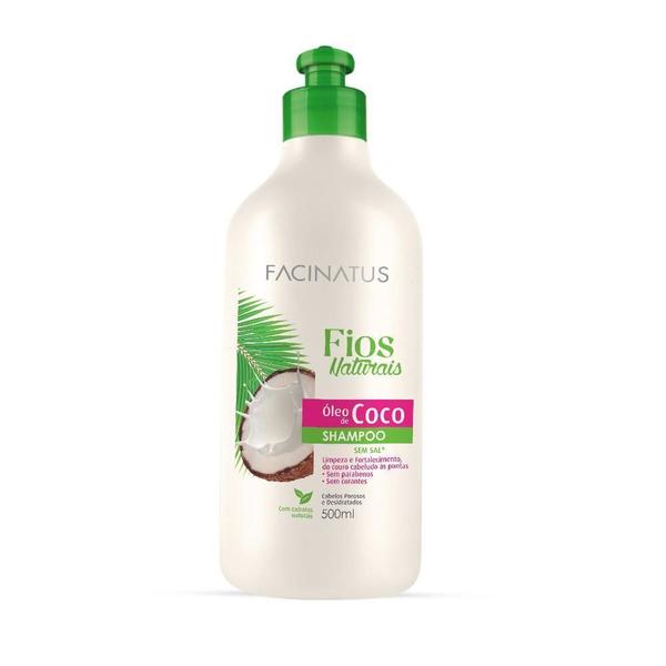 Imagem de Shampoo Óleo De Coco Sem Sal Fios Naturais 500Ml