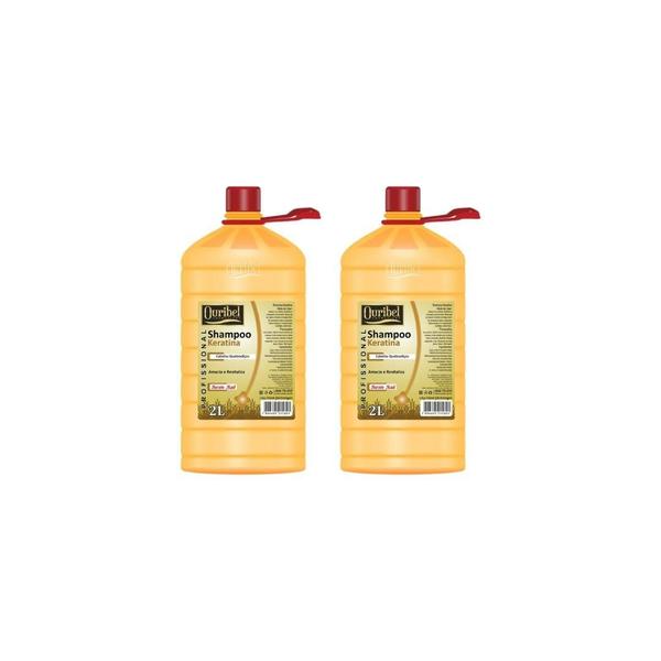 Imagem de Shampoo Ouribel 2000Ml Keratina - Kit C/2Un