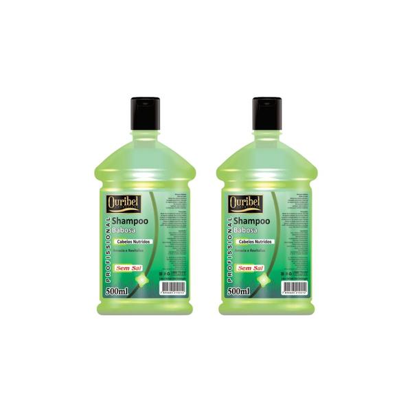 Imagem de Shampoo Ouribel Babosa 500ml - Kit C/2un