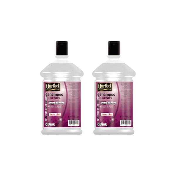 Imagem de Shampoo Ouribel Cachos 500Ml - Kit C/2Un