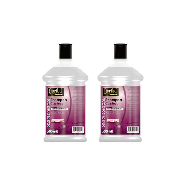 Imagem de Shampoo Ouribel Cachos 500ml - Kit C/2un