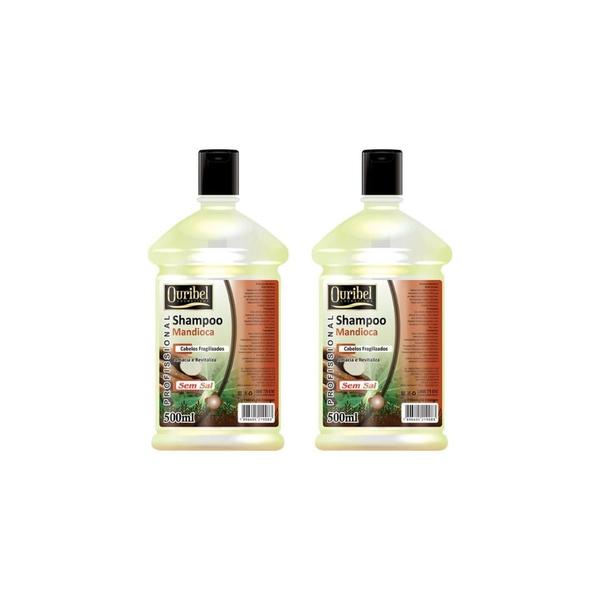 Imagem de Shampoo Ouribel Mandioca 500Ml - Kit C/2Un