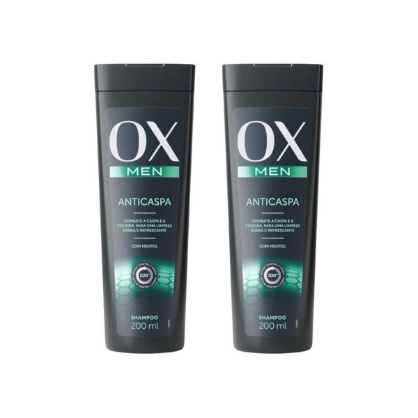 Imagem de Shampoo Ox 200Ml Men Anticaspa - Kit Com 2Un