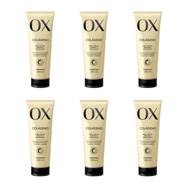 Imagem de Shampoo Ox 240Ml Colageno - Kit Com 6Un