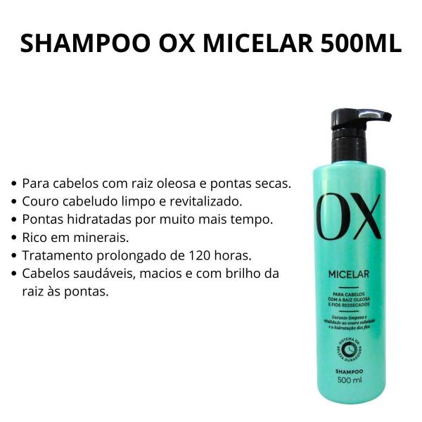 Imagem de Shampoo Ox Micelar 500ml