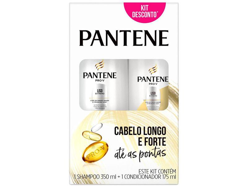 Shampoo Pantene Liso Extremo 350ml - e Condicionador 175ml Shampoo Pantene Liso Extremo 350ml - e Condicionador 175ml