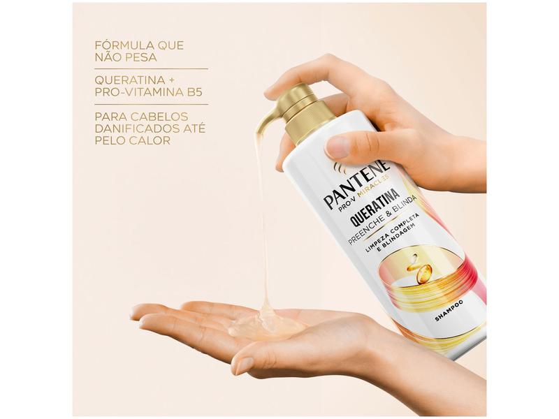 Imagem de Shampoo Pantene Queratina Preenche & Blinda 510ml