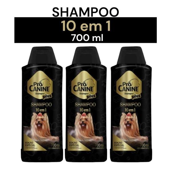 Imagem de Shampoo para Cachorro 10 em 1 PróCanine Plus - 700ml 