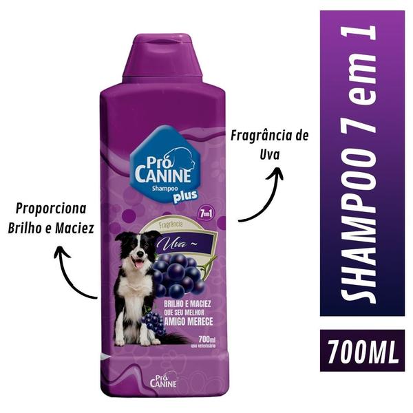 Imagem de Shampoo para Cachorro Cães Pet Uva PróCanine  700ml