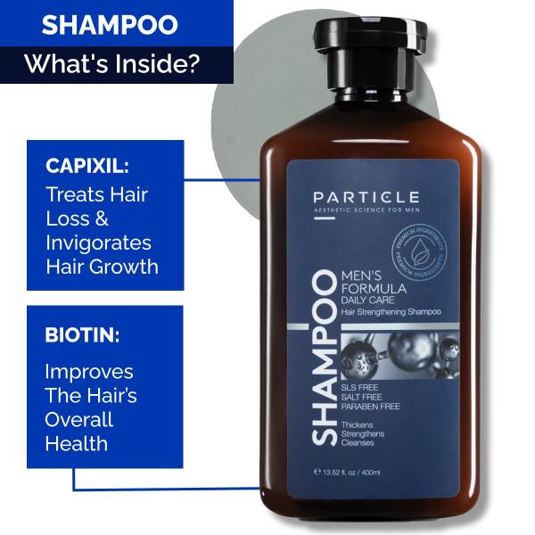 Imagem de Shampoo Particle Hair Growth para homens 400 ml sem sulfato e parabenos