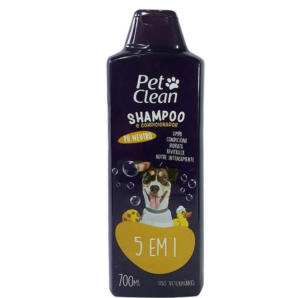 Imagem de Shampoo Pet Clean 5 em 1 para Cães e Gatos - 700 mL