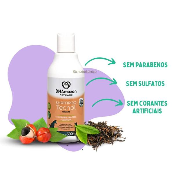 Imagem de Shampoo Pet Natural Anti Coceira Alérgico Dermatite para cachorro e gato DNAmazon