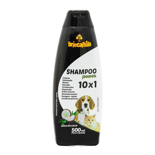 Imagem de Shampoo Power Óleo de Coco 10X1 500ML Brincalhão