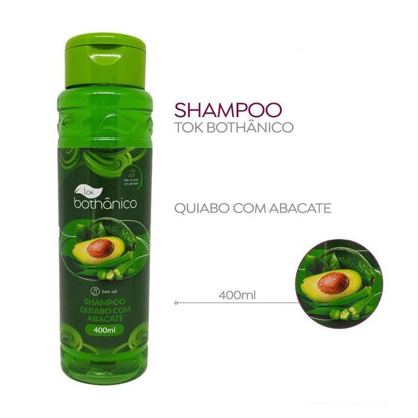 Imagem de Shampoo Quiabo com Abacate Tok Bothânico 400ml