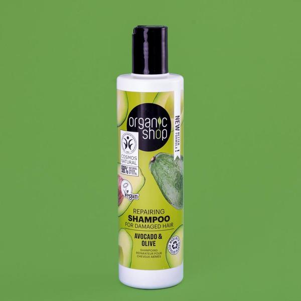 Imagem de Shampoo Reconstrução Capilar Veg. Abacate Organic Shop 280ml