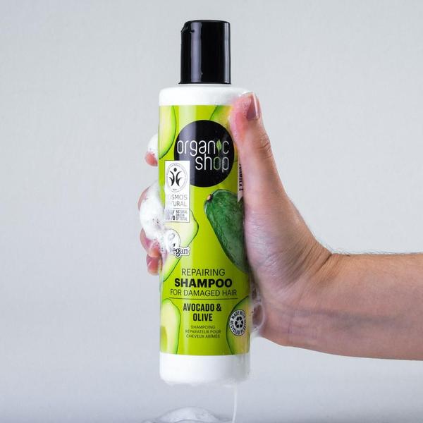 Imagem de Shampoo Reconstrução Capilar Veg. Abacate Organic Shop 280ml