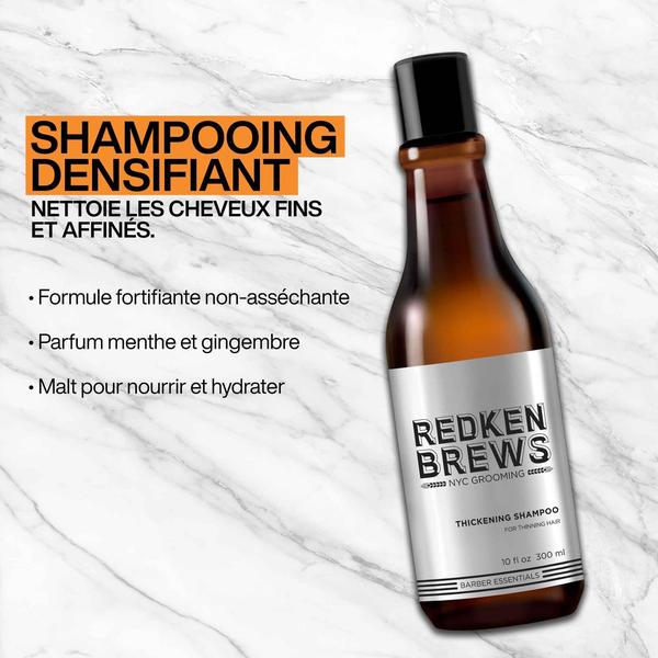 Imagem de Shampoo Redken Brews Thickening para cabelos finos 300 ml para homens