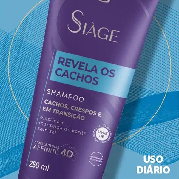 Imagem de Shampoo Revela Os Cachos Elastina Karité 250ml Eudora Siàge