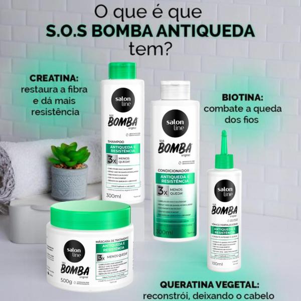 Imagem de Shampoo Salon Line SOS Bomba Antiqueda 300ml