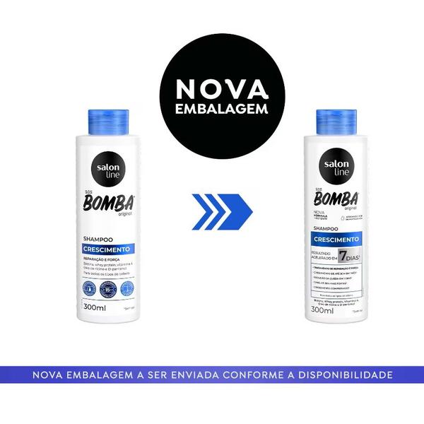 Imagem de Shampoo Salon Line SOS Bomba Original  Crescimento 300ml