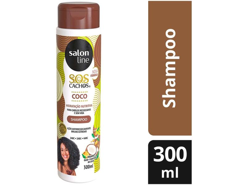 Imagem de Shampoo Salon Line SOS Cachos Coco 300ml