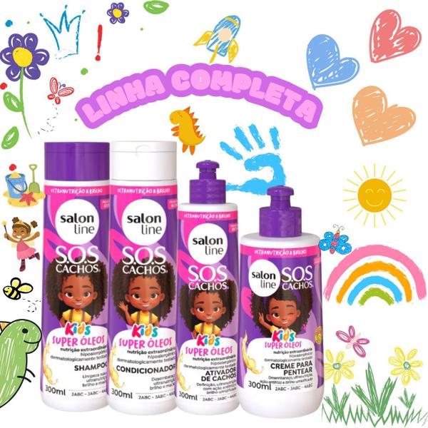 Imagem de Shampoo Salon Line SOS Cachos Kids Super Óleos 300ml