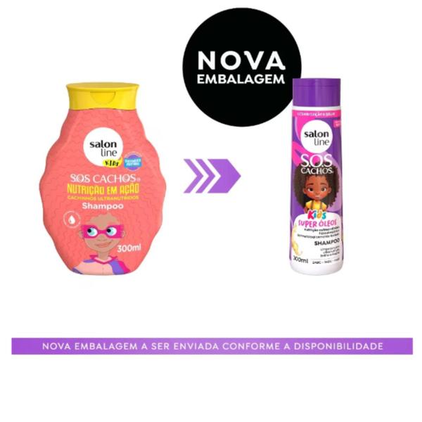 Imagem de Shampoo Salon Line SOS Cachos Kids Super Óleos 300ml