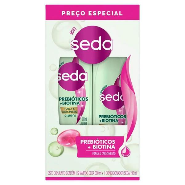 Imagem de Shampoo Seda 300ml+Condicionador 190ml Prebióticos+Biotina