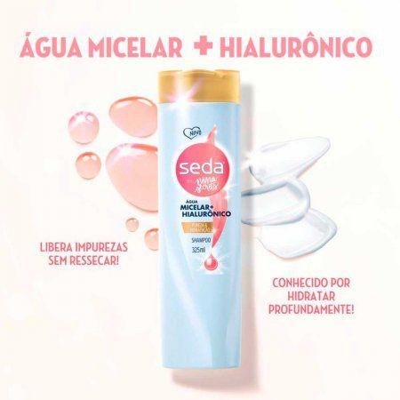 Imagem de Shampoo Seda Água Micelar + Hialurônico By Niina Secrets - 325ml