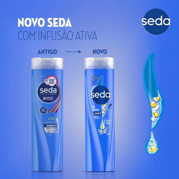 Imagem de Shampoo Seda Cocriações Liso Extremo 325ml