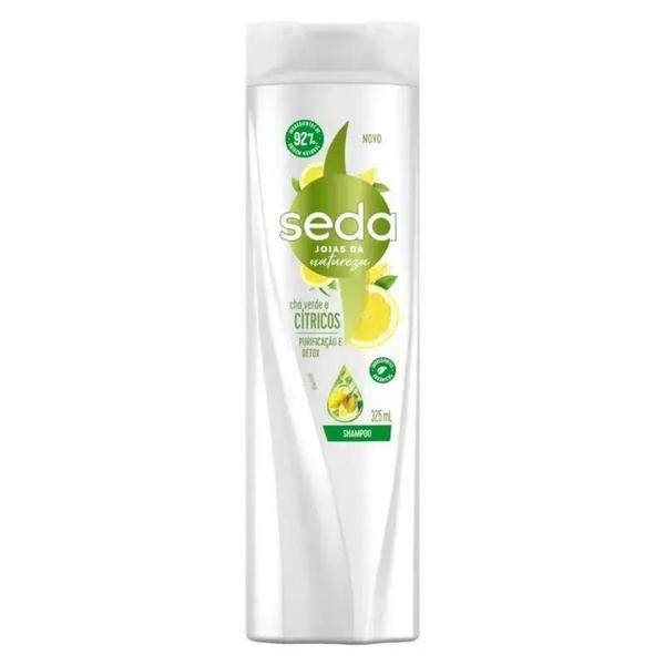 Imagem de Shampoo Seda Joias da Natureza Chá Verde e Cítricos Frasco 325ml