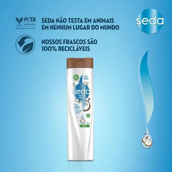 Imagem de Shampoo Seda Restauração Intensa Joias da Natureza Óleo de Coco 325ml