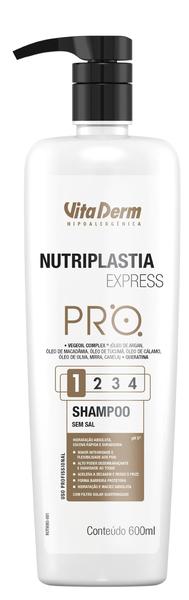 Imagem de Shampoo Sem Sal Nutriplastia Express Pro Vita Derm 600ml