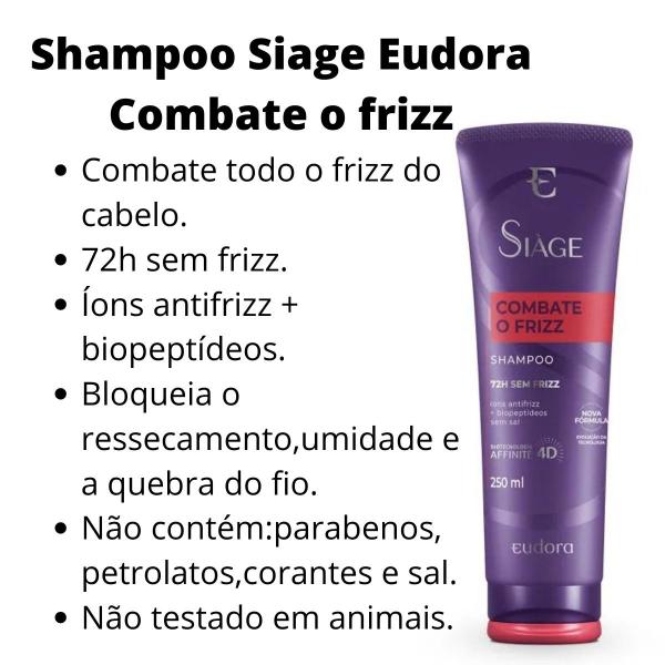 Imagem de Shampoo siage combate o frizz - eudora