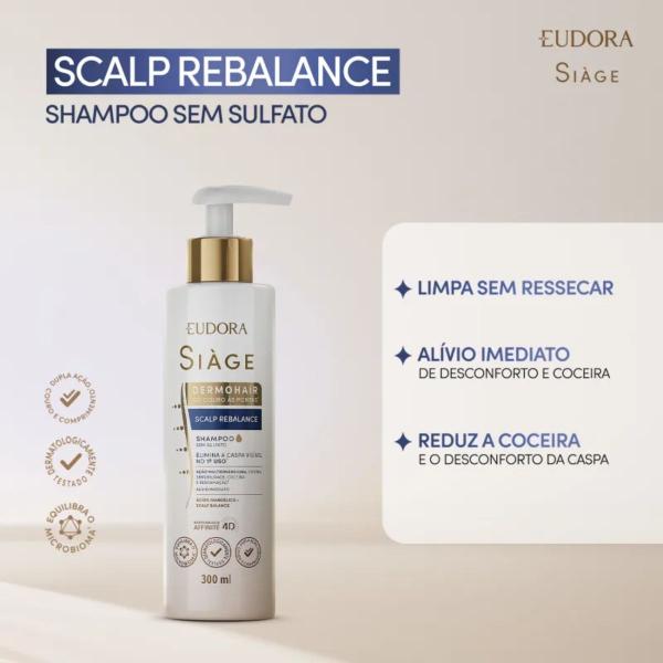 Imagem de Shampoo Siàge Dermo Hair Scalp Rebalance 300ml - Eudora