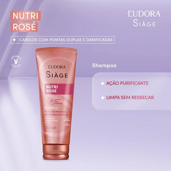 Imagem de Shampoo Siàge Nutri Rosé 250ml